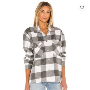 Steve Madden BB Dakota Plaid Shirt Jacket